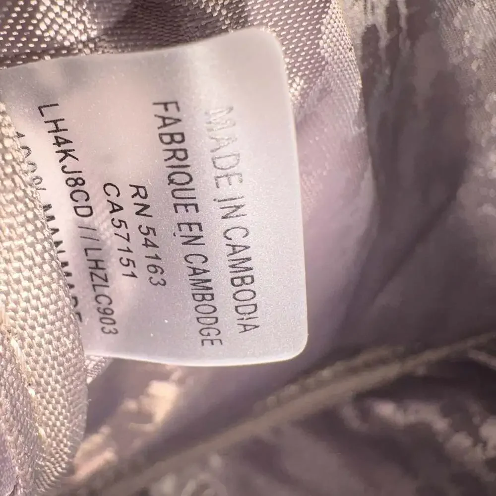 NWT Karl Lagerfeld Paris Khloe Monogram Patch Backpack Beige Brown